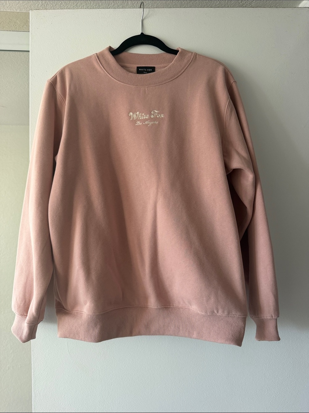 White Fox Boutique Dusty Pink Crewneck Sweatshirt for Men